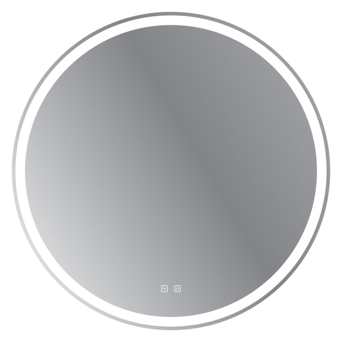 Зеркало 80x80, круглое, со встроенной подсветкой, голосовым управлением и подогревом, BelBagno арт. SPC-RNG-800-LED-TCH-SND