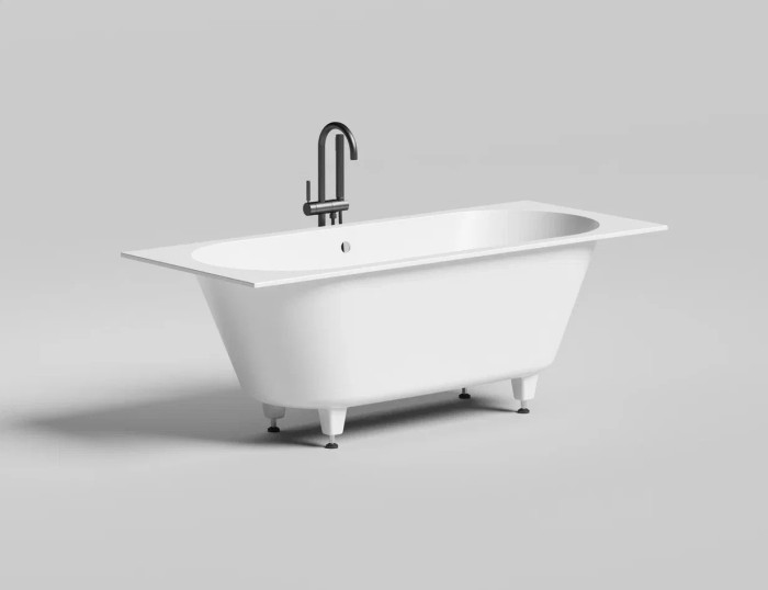 Ванна встраиваемая 170x70, матовая, Salini ORNELLA AXIS арт. 104623MRH