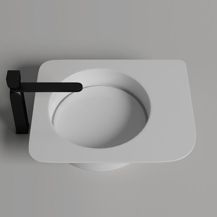 Раковина накладная 54x44,7, матовая, Salini NINFEA арт. 110521M