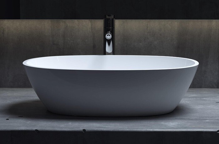 Раковина накладная 55,5x33, матовая, Salini SOFIA арт. 1101206SM