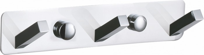 Вешалка с 3 крючками для ванной, Wonzon &amp; Woghand, WW-9385-3 цвет: хром
