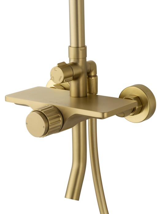 Душевая система, Wonzon & Woghand Click, WW-N3S962-BG цвет: золото