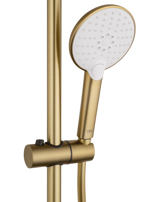 Душевая система, Wonzon & Woghand Click, WW-N3S962-BG цвет: золото