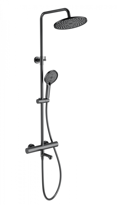 Душевая система с термостатом, Wonzon &amp; Woghand, WW-B3069-BGG цвет: графит