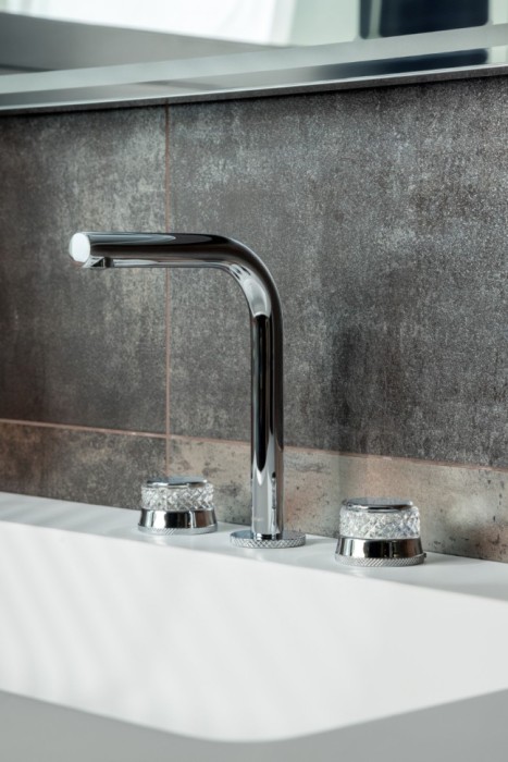 Смеситель на столешницу на 3 отв. Chrome, Boheme Aura - 152-CR-A