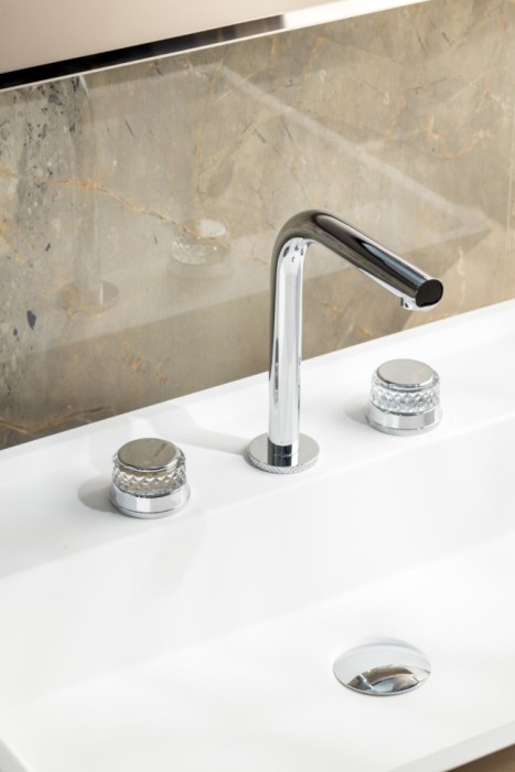 Смеситель на столешницу на 3 отв. Chrome, Boheme Aura - 152-CR-A