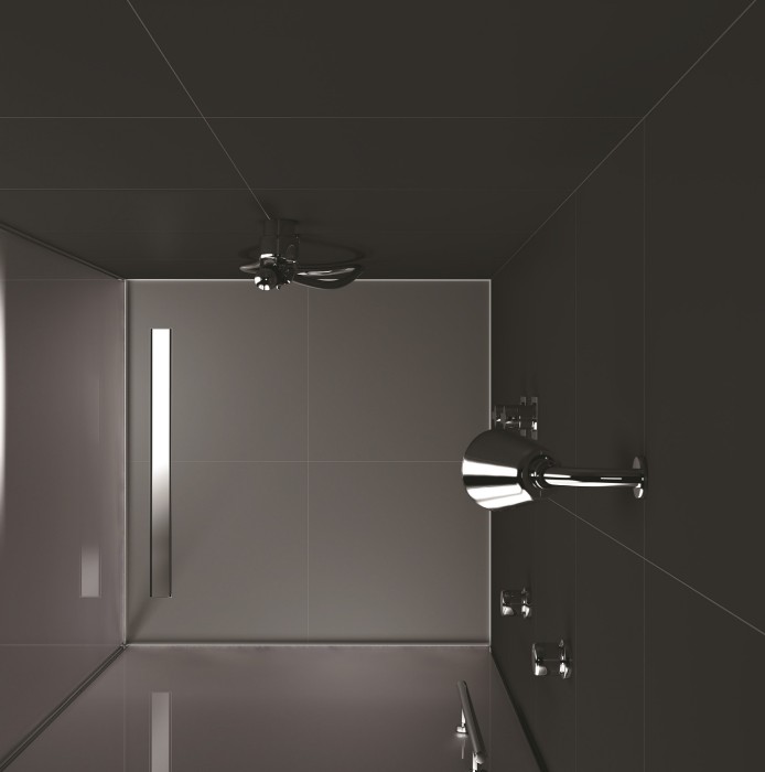 Душевой лоток BERGES В1 Keramik 600, матовый хром, S-сифон D50 H60, арт.090117