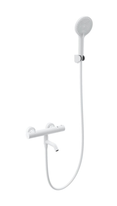 Смеситель для ванны с душем и термостатом, Wonzon &amp; Woghand Inn, WW-B2065-A1-MW цвет: белый