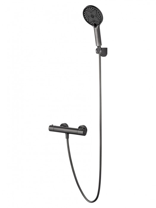Смеситель для душа с термостатом, Wonzon &amp; Woghand Inn, WW-B2065-A-BGG цвет: графит