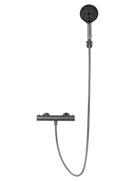 Смеситель для душа с термостатом, Wonzon & Woghand Inn, WW-B2065-A-BGG цвет: графит
