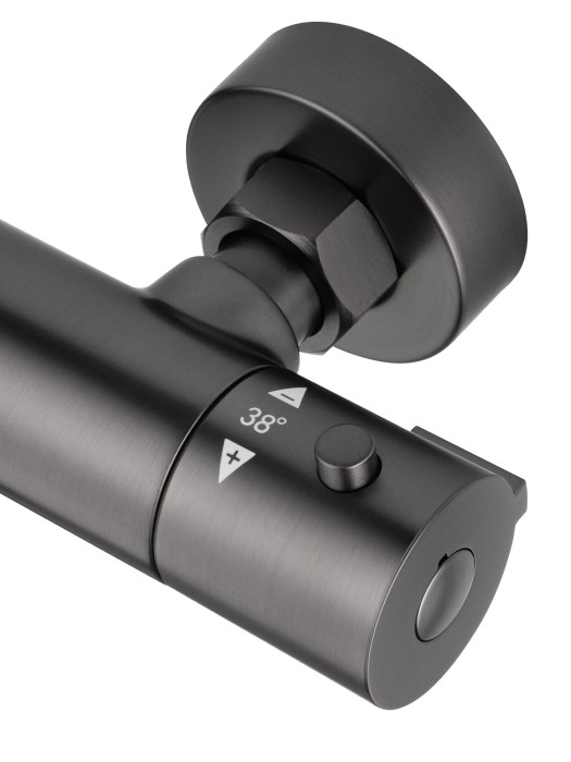 Смеситель для душа с термостатом, Wonzon & Woghand Inn, WW-B2065-A-BGG цвет: графит