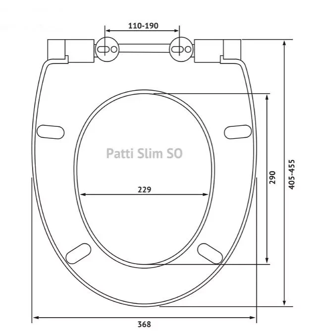 Сиденье для унитаза Berges PAtti Slim SO  арт. 013103