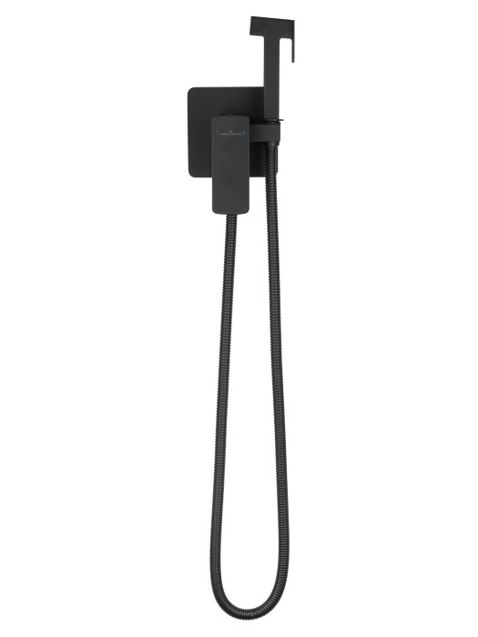 Смеситель с гигиеническим душем встраиваемый, Wonzon & Woghand Edge, WW-88829003-MB цвет: черный