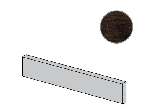 Плитка battiscopa molato brown 8,5x90 VERSACE Eterno арт. 263231