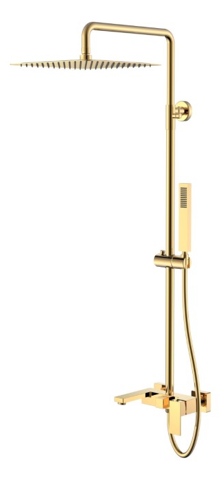 Стойка для душа, Shinny Gold, Qubic Boheme 478-G