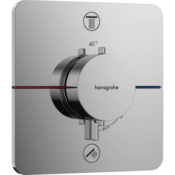 Термостат Q для скрытого монтажа на 2 функции, Hansgrohe ShowerSelect Comfort, хром арт. 15583000
