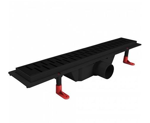 Душевой лоток 500мм Miano Medium Edition Black, MS-50MBk цвет решетки черный