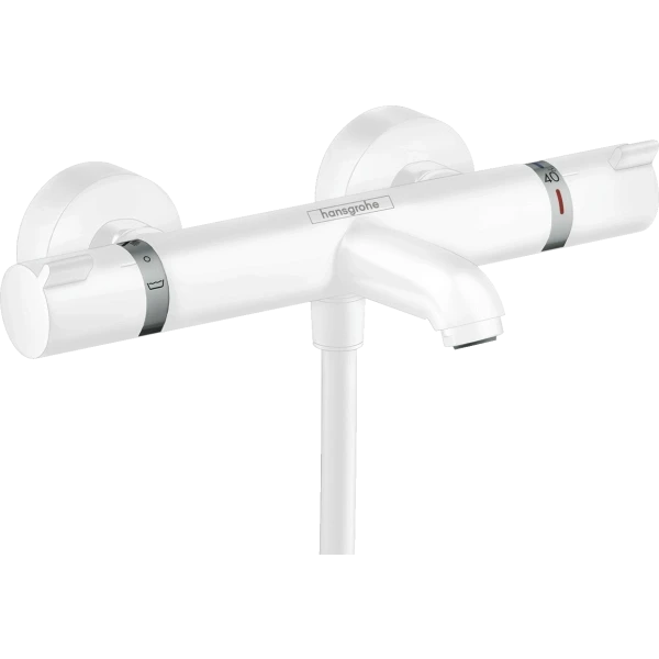 Смеситель для ванны с термостатом, Hansgrohe Ecostat Comfort, белый арт. 13114700