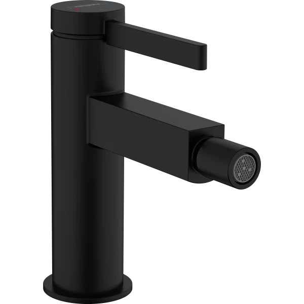 Смеситель для биде со сливным клапаном Push-Open, Hansgrohe Finoris, черный арт. 76200670