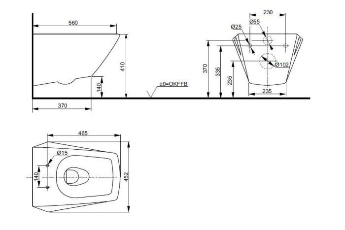 Подвесной унитаз, подвесной, Jewelhex TOTO, CW682B цвет: белый