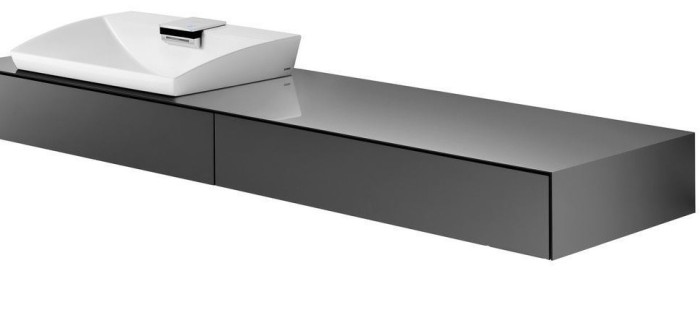 Шкаф под раковину, подвесной, NEOREST/SE TOTO, FU10001A-MB цвет: черный