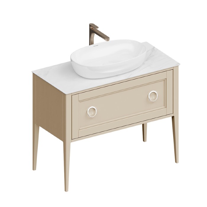Тумба напольная 1+1 ящик 100см, Plaza classic Kerama Marazzi, бежевый - PL.CN.100.1+1\CAP.M