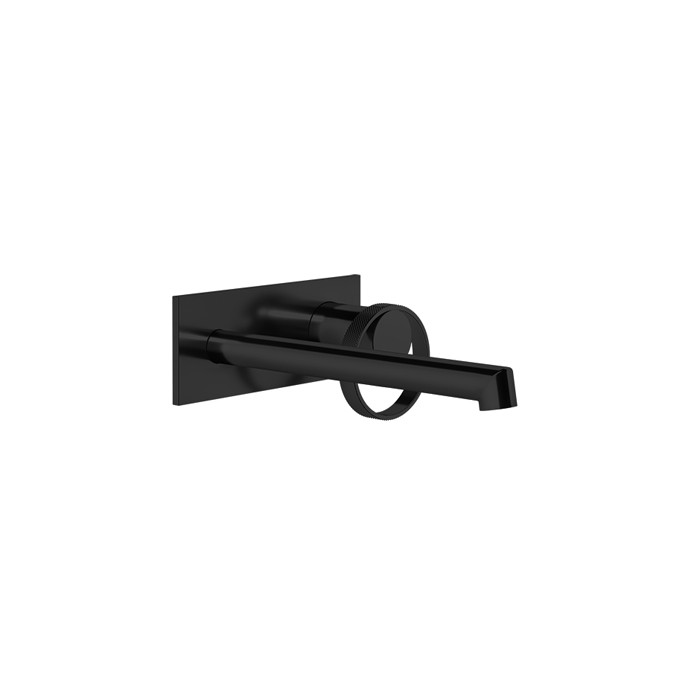 Смеситель для раковины, настенный, с изливом 194-214 мм, Gessi Anello, black xl арт. 63389#299
