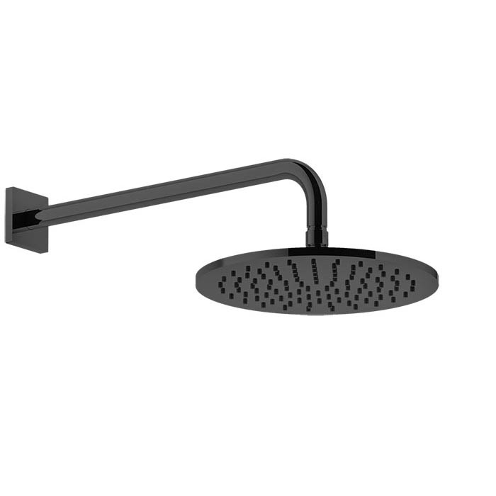Душевая головка шарнирная для настенного крепления на 1/2” d250мм, Gessi Rilievo, nero xl арт. 59148#299
