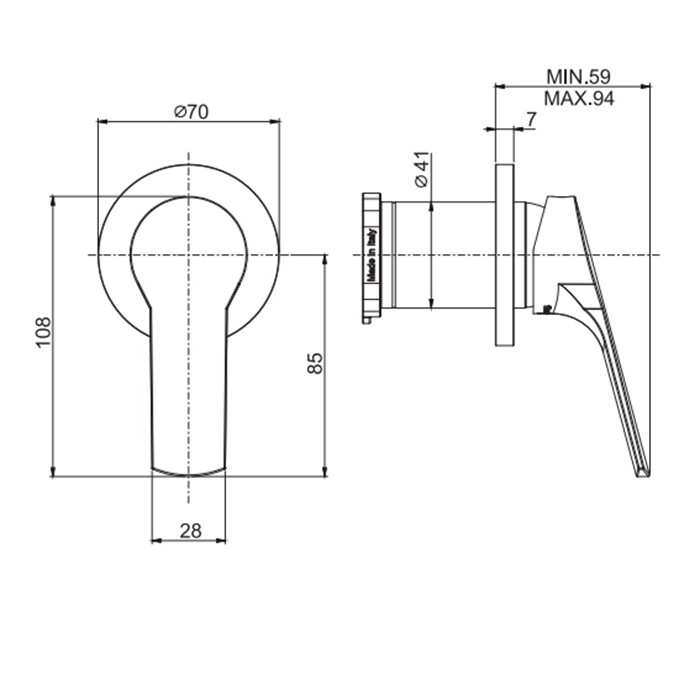 Fima Carlo Frattini Смеситель для душа, встраиваемый, Serie 4, F3763N1CR цвет: хром