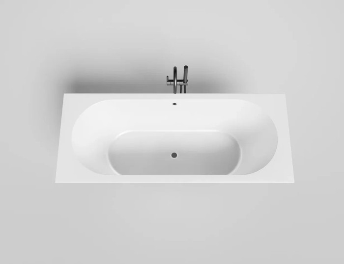 Ванна встраиваемая 170x70, глянцевая, Salini ORNELLA AXIS арт. 104613GRF