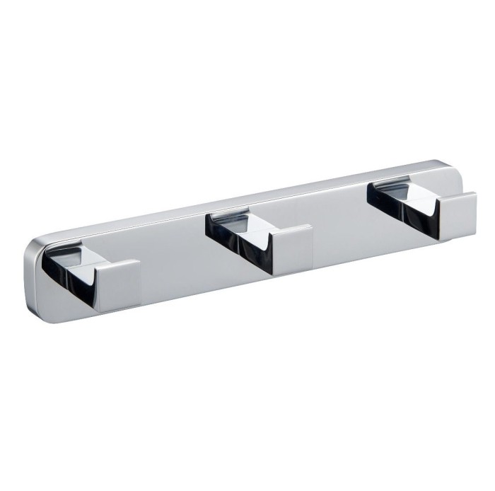 Вешалка с 3 крючками для ванной, Wonzon &amp; Woghand, WW-9535 цвет: хром