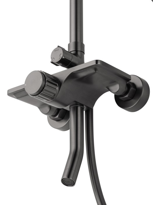 Душевая система, Wonzon & Woghand Click, WW-N3S962-BGG цвет: графит