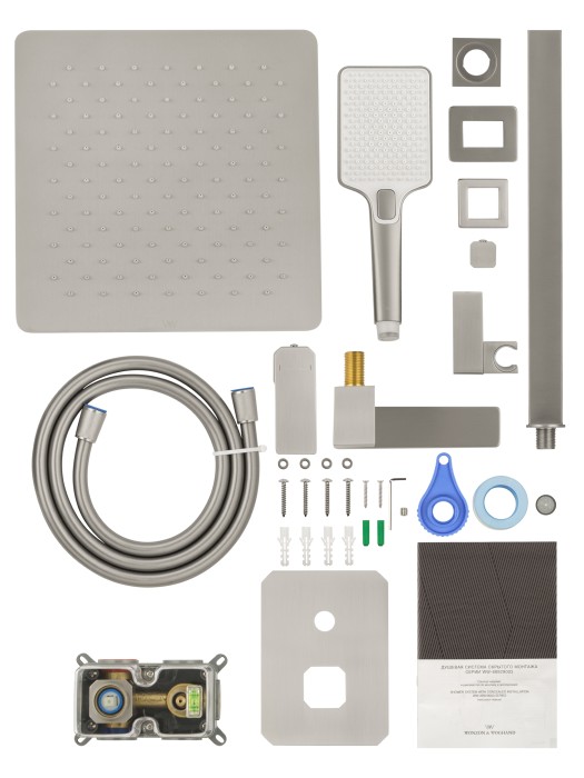 Душевая система встраиваемая, Wonzon & Woghand Diamond, WW-88939011-BN цвет: никель