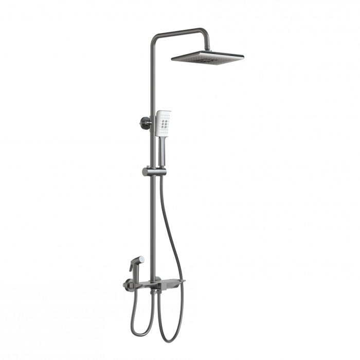 Душевая система с термостатом, Wonzon &amp; Woghand, WW-B3310-BGG цвет: графит