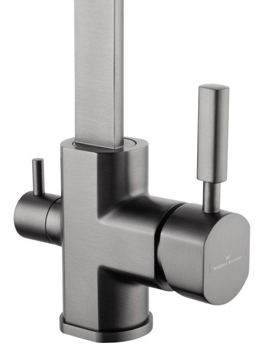 Смеситель для кухни с подключением фильтра, Wonzon & Woghand, WW-88458003-BGM цвет: графит