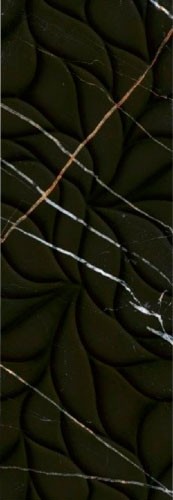 Плитка struttura 24.2x70 ELETTO Black & gold арт. 508171101