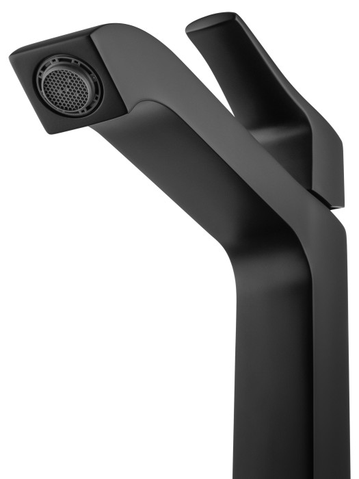 Смеситель для раковины высокий, Wonzon & Woghand Flex, WW-88019072-MB цвет: черный