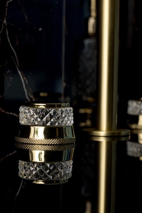 Смеситель на столешницу на 3 отв. Gold, Boheme Aura - 152-G-A