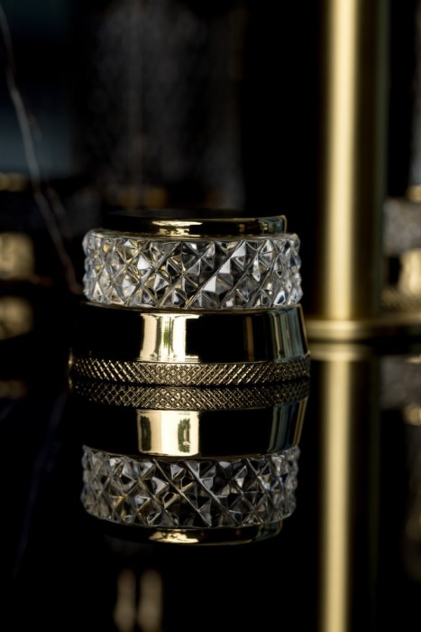 Смеситель на столешницу на 3 отв. Gold, Boheme Aura - 152-G-A