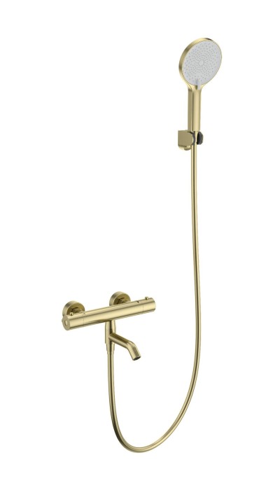 Смеситель для ванны с душем и термостатом, Wonzon &amp; Woghand Inn, WW-B2065-A1-BG цвет: золото