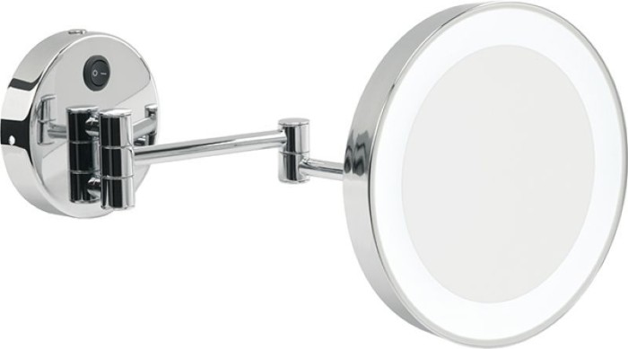 Настенное круглое косметическое зеркало (3x) с LED подсветкой STIL HAUS, 902(08) цвет: хром