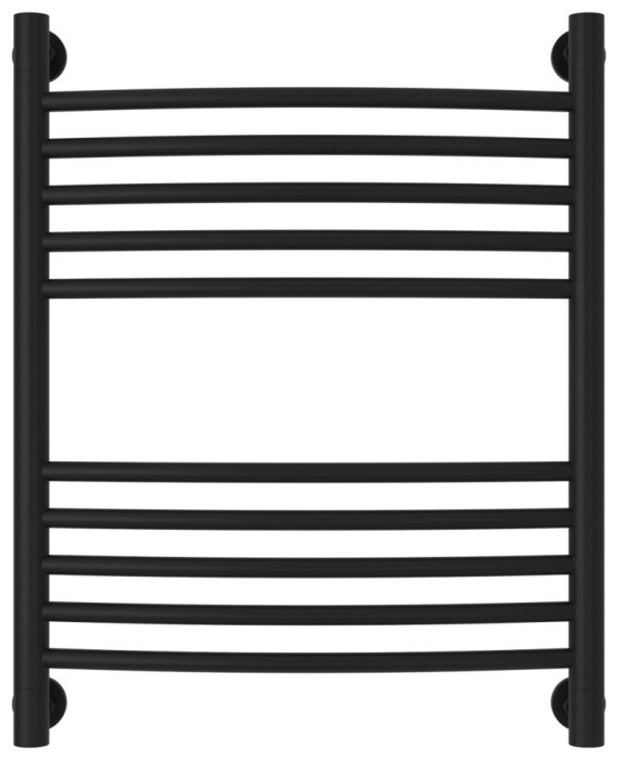 Сунержа Водяной полотенцесушитель 600x500, Богема+ выгнутая, 31-0221-6050 цвет: матовый чёрный