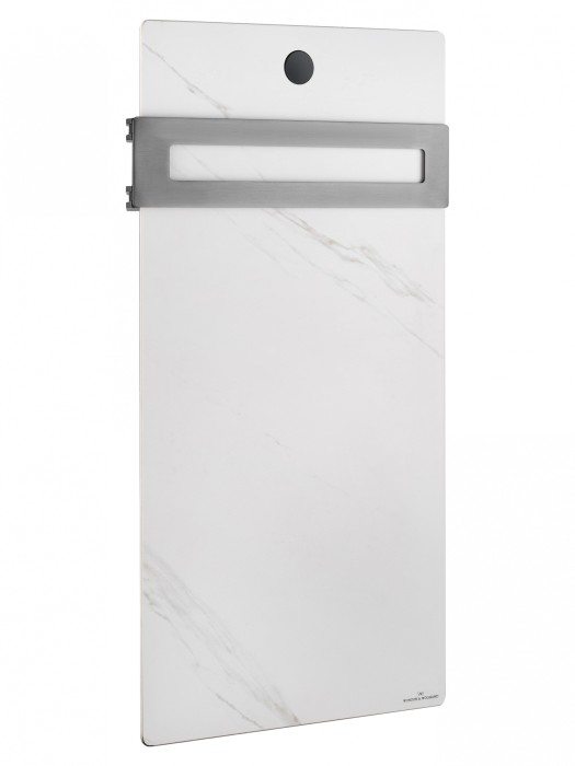 Полотенцесушитель электрический с каменной плитой Белый мрамор, Wonzon &amp; Woghand Stuttgart, WW-A501-GM цвет: графит