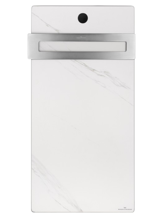 Полотенцесушитель электрический с каменной плитой Белый мрамор, Wonzon & Woghand Stuttgart, WW-A501-GM цвет: графит