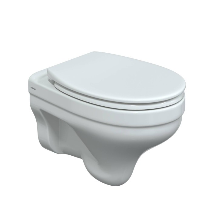 Комплект унитаза Berges с инсталляцией ATOM Line 410, кнопка белая, унитаз ALBIT S, сиденье дюропласт Optim SO арт. 042435