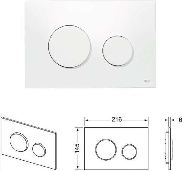 Инсталляция для подвесного унитаза k 400 600, TECE арт. K400600