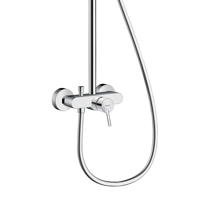 Душевая система со смесителем для душа Croma Select E Hansgrohe, белый, хром арт. 27258400