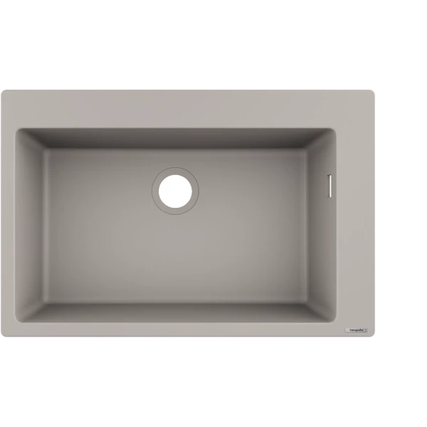 Раковина для кухни, врезная, Hansgrohe S51, бетон арт. 43313380