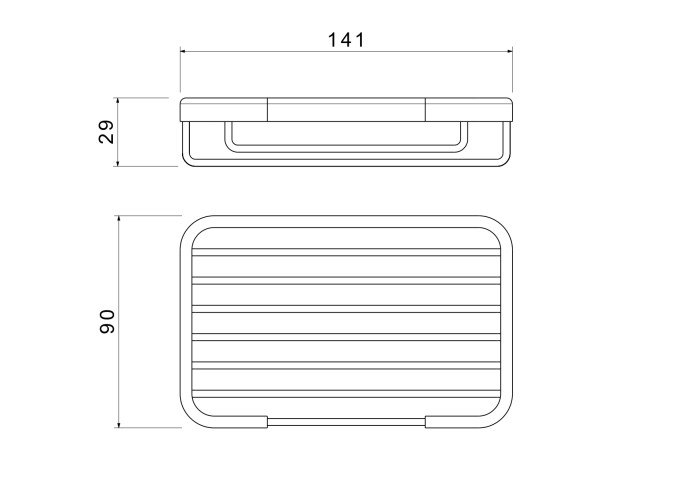 Мыльница решетка, Aquatek, хром арт. AQ4946CR