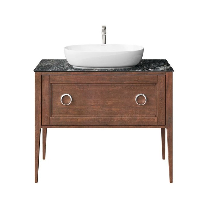 Тумба напольная 1+1 ящик 100см, Plaza classic Kerama Marazzi, коричневый - PL.CN.100.1+1\NUT.M